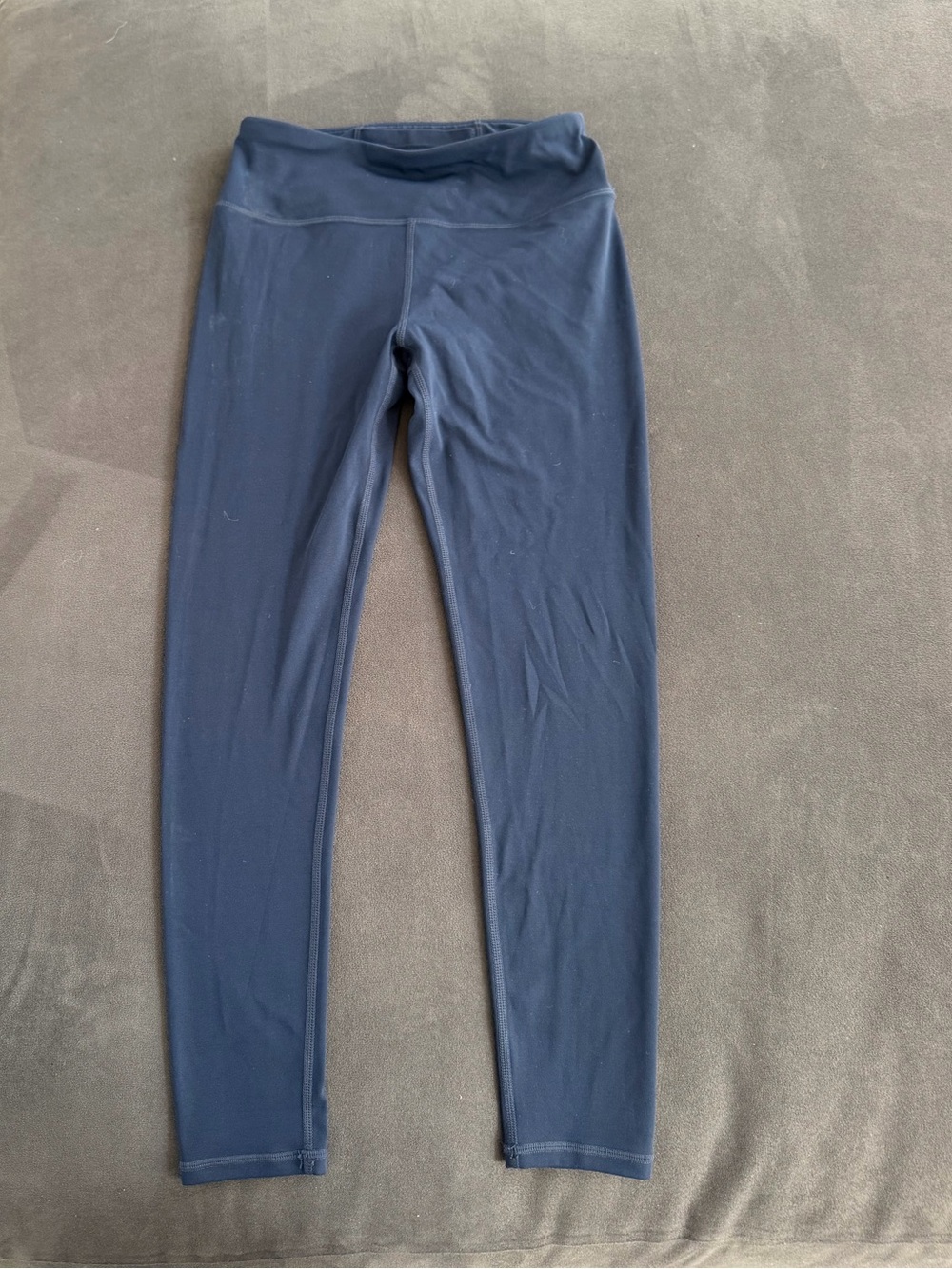 Girls' Navy High-Waist Performance Leggings